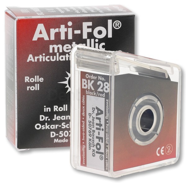 Papel Artic. Negro/Rojo BK28 Arti-Fol Metal. 12 micras Dispensador 20m